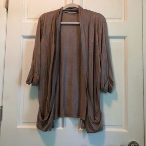 Maurices Light Brown Patterned Cardigan